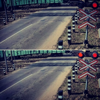 Детектирование состояния светофоров на железнодорожных переездах для фиксации нарушений ПДД